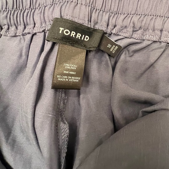 Torrid Crop Tank & Ankle Pant Sizes 3X & 18, Slate Blue - Picture 4 of 7